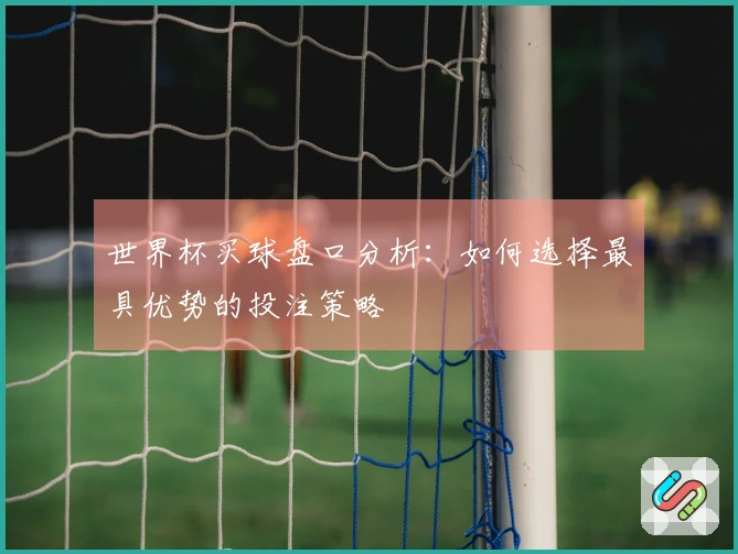 世界杯买球盘口分析：如何选择最具优势的投注策略