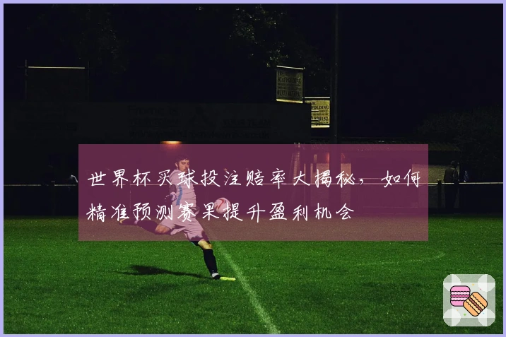 世界杯买球投注赔率大揭秘，如何精准预测赛果提升盈利机会